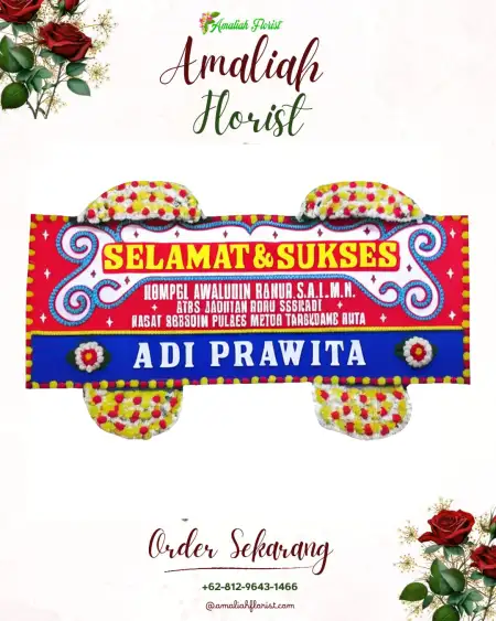 Papan Bunga Ucapan Selamat Blater